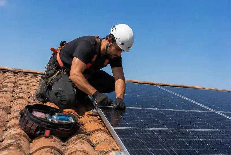 Maintenance et monitoring de panneaux solaires à Sénéchas