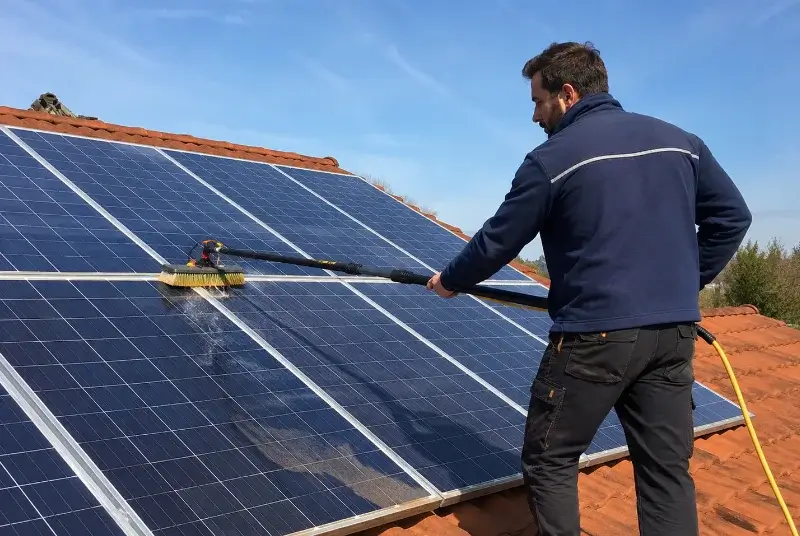 Nettoyage et entretien de panneaux solaires à Sénéchas