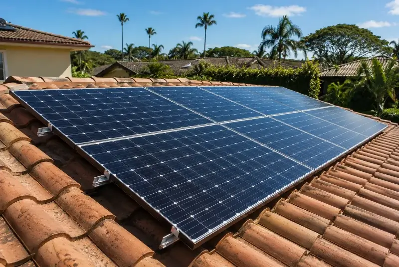 Installation de panneaux solaires à Sénéchas
